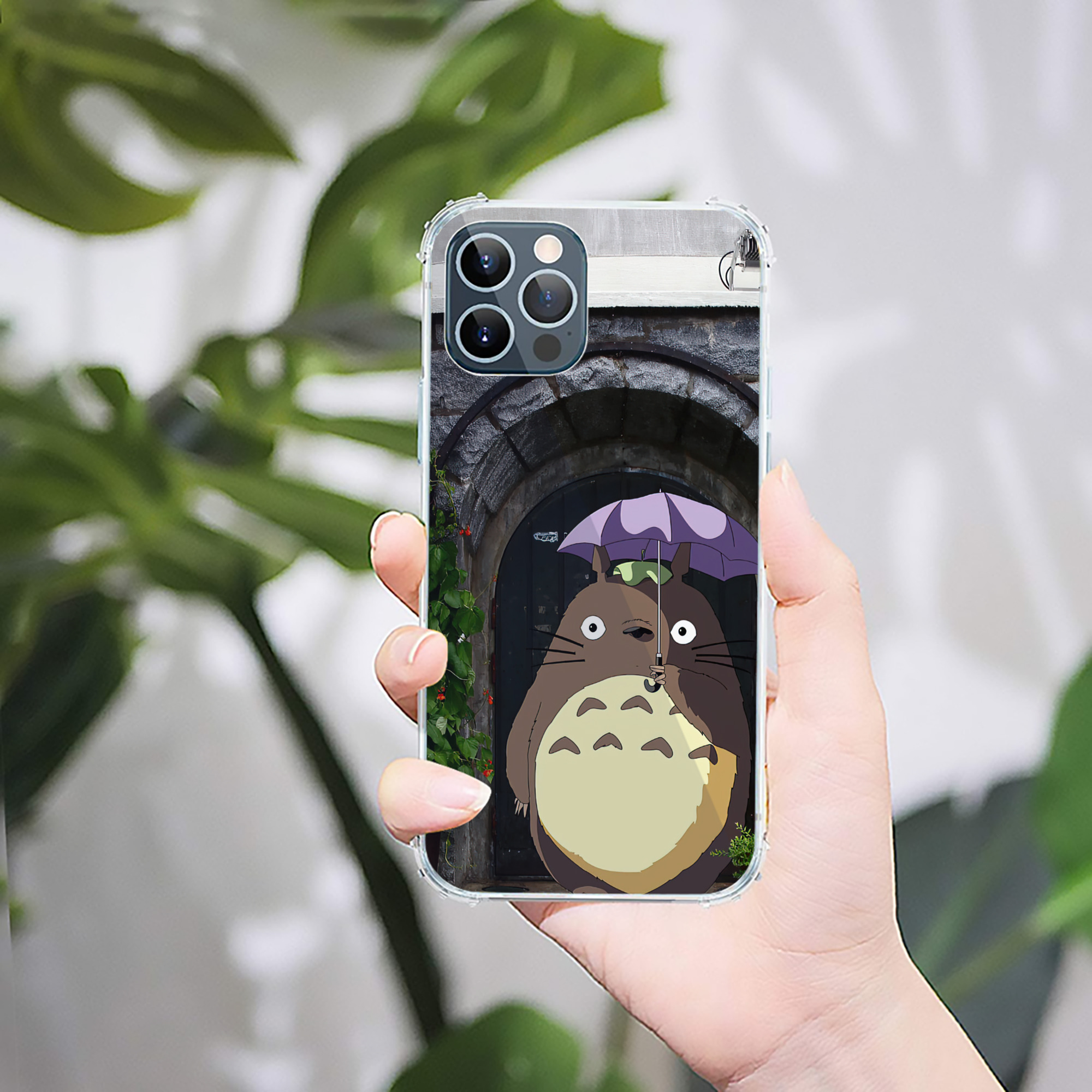 （画像用） となりのトトロ 草壁メイ 草壁サツキ My Neighbor Totoro Satsuki Kusakabe Mei Kusakabe 【iPhone 12シリーズ対応】透明スマホケース（クリアソフトケース）
